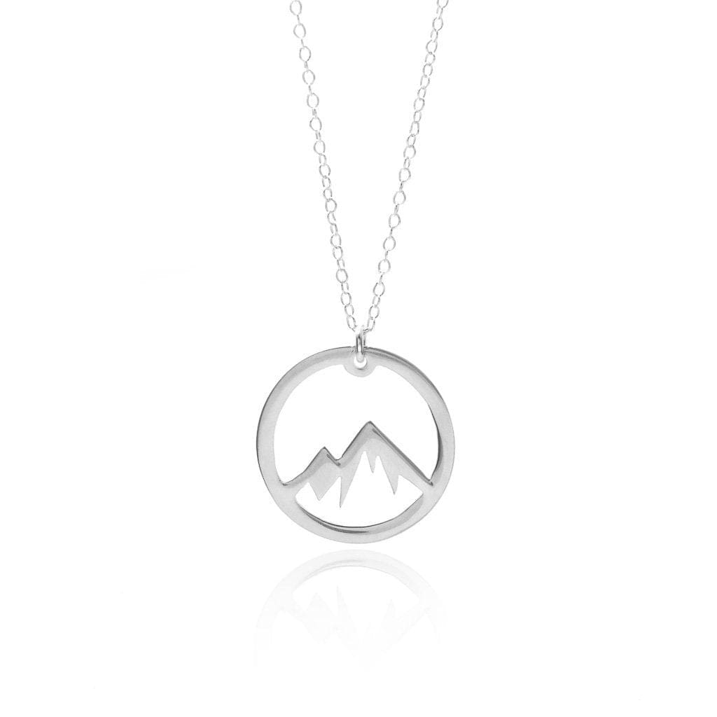 Circle Mountain Necklace - A Sterling Silver Adventure Necklace - Premium Jewelry & Accessories - Necklaces & Pendants - Shop now at San Rocco Italia