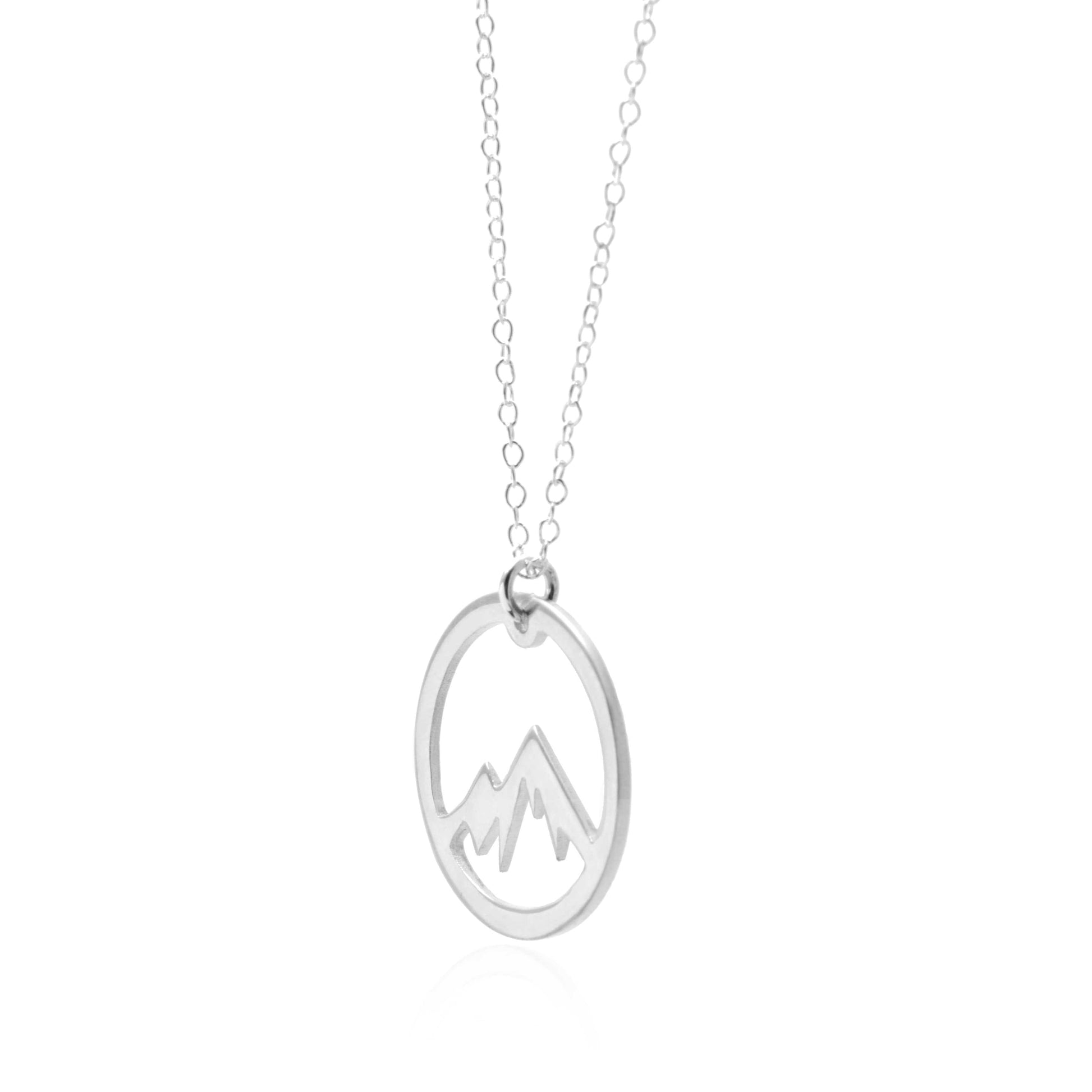 Circle Mountain Necklace - A Sterling Silver Adventure Necklace - Premium Jewelry & Accessories - Necklaces & Pendants - Shop now at San Rocco Italia