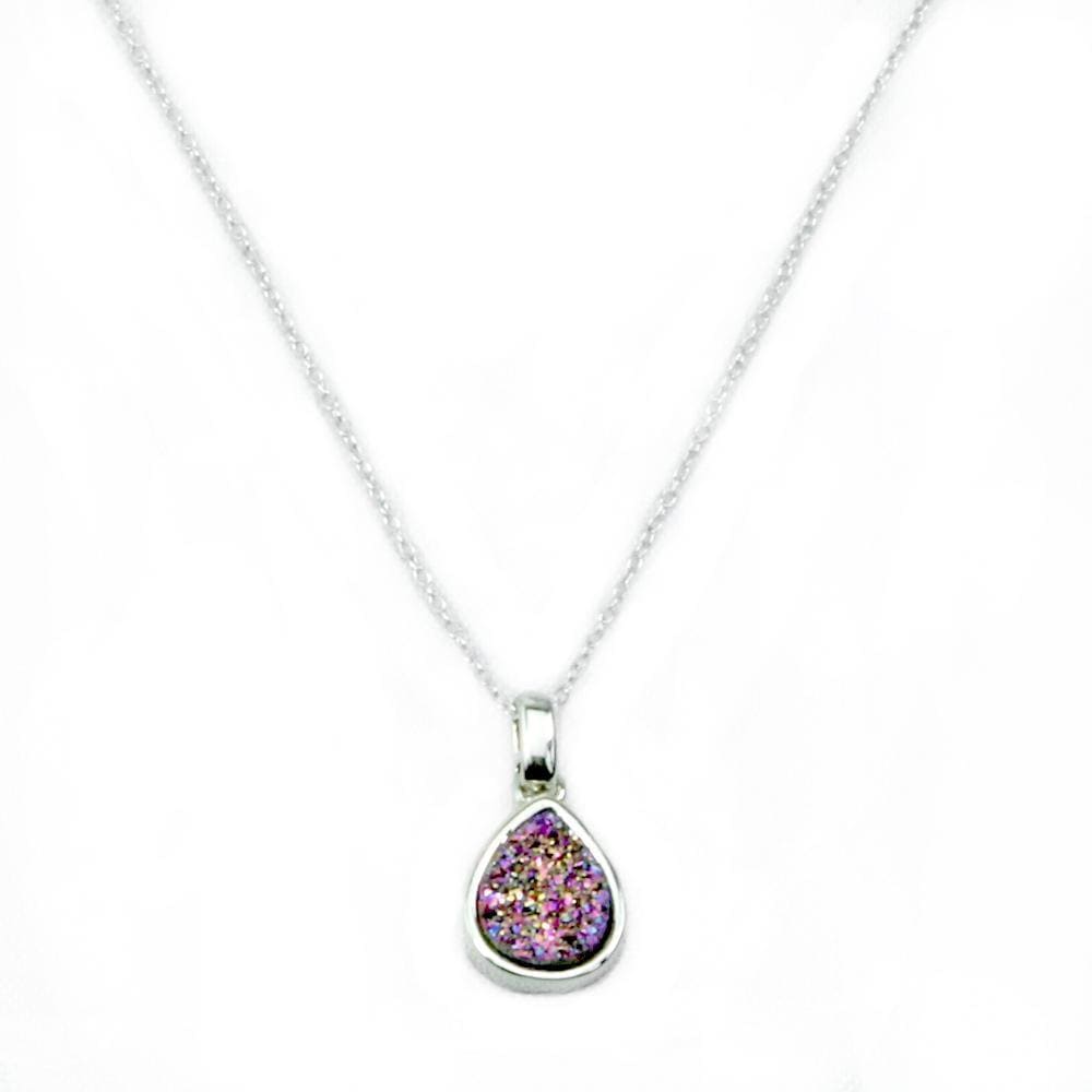 Emma Teardrop Pendant Necklace in Silver - Premium Jewelry & Accessories - Necklaces & Pendants - Just €59.95! Shop now at San Rocco Italia