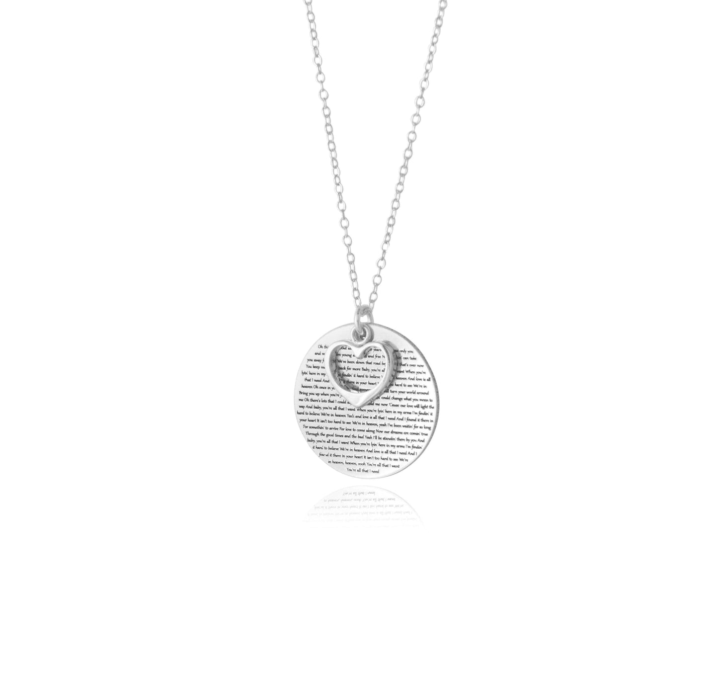 Record My Love Necklace - Engraved with the Song or Poem of Your Choice! - Premium Jewelry & Accessories - Necklaces & Pendants - Shop now at San Rocco Italia