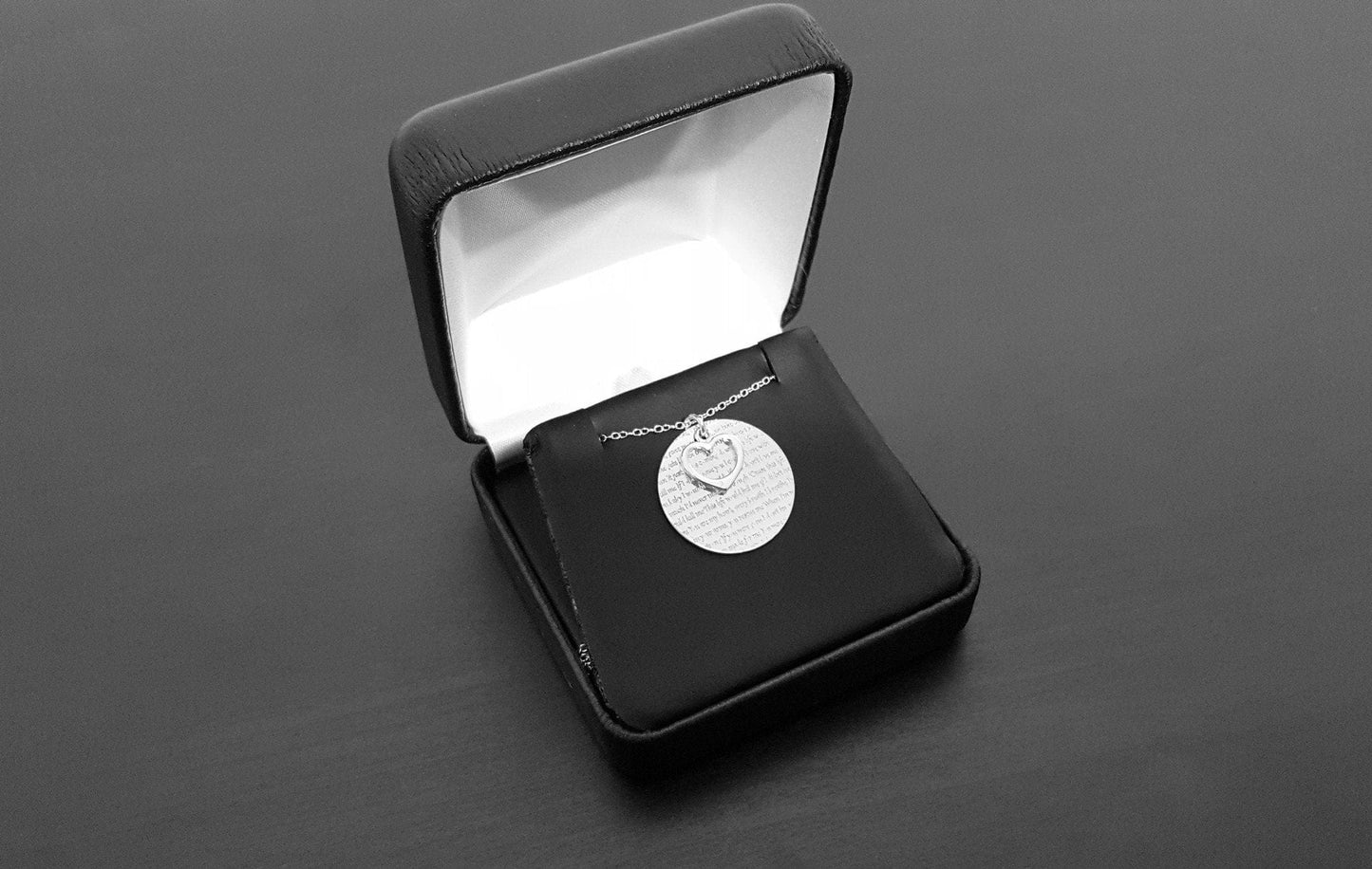 Record My Love Necklace - Engraved with the Song or Poem of Your Choice! - Premium Jewelry & Accessories - Necklaces & Pendants - Shop now at San Rocco Italia