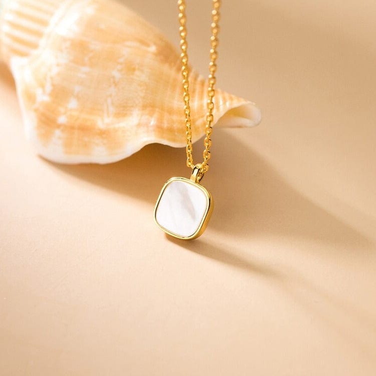 Square Shell Pendant Necklace - Premium Jewelry & Accessories - Necklaces - Just €39.95! Shop now at San Rocco Italia