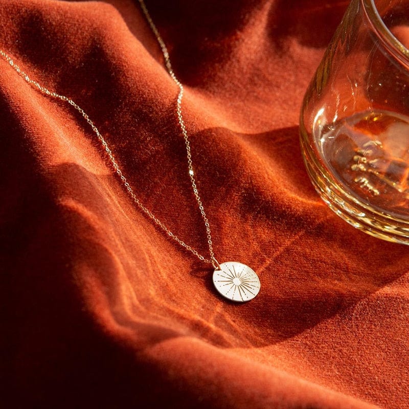 Sunbeam Coin Necklace | 14K Gold Filled - Premium Jewelry & Accessories - Necklaces - Shop now at San Rocco Italia