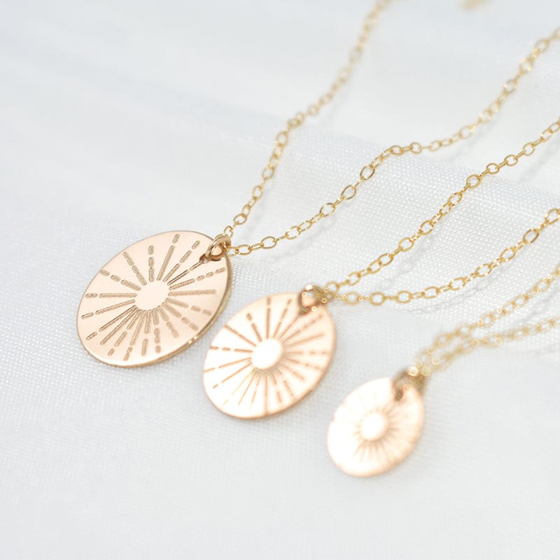 Sunbeam Coin Necklace | 14K Gold Filled - Premium Jewelry & Accessories - Necklaces - Just €59.95! Shop now at San Rocco Italia