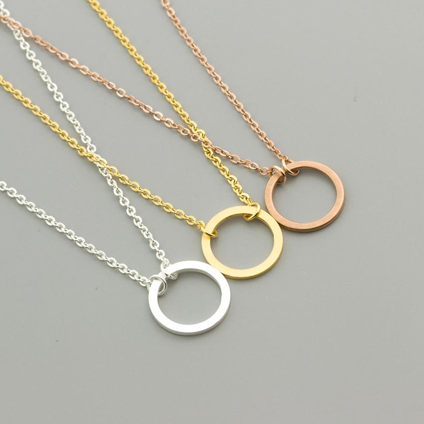 Dainty karma floating circle necklace - Premium Jewelry - Just €15.95! Shop now at San Rocco Italia
