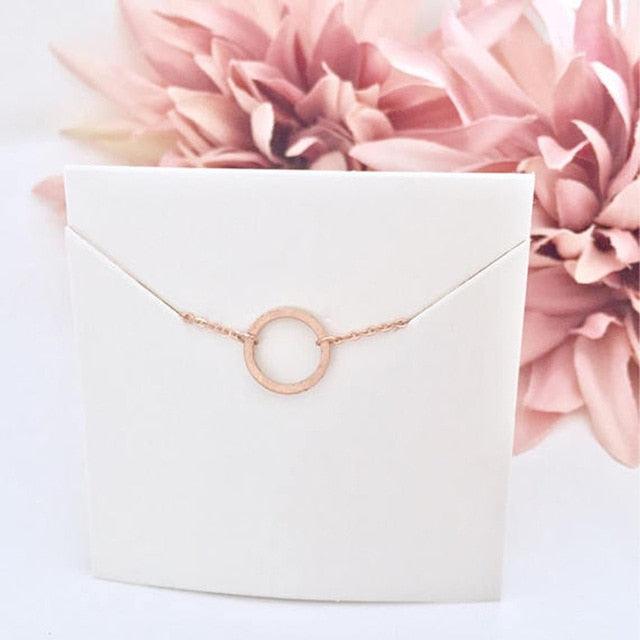 Dainty karma floating circle necklace - Premium Jewelry - Just €15.95! Shop now at San Rocco Italia