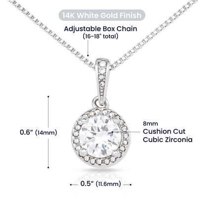 Eternal Hope Necklace - 14k white gold finish - Premium Jewelry - Shop now at San Rocco Italia