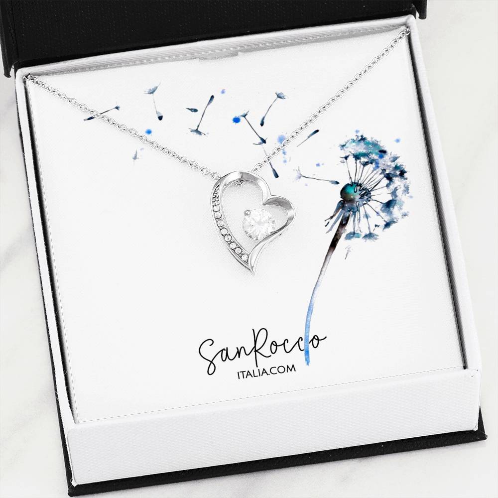 Forever Love Heart Necklace - 14k or 18k Gold Finish - Premium Jewelry - Shop now at San Rocco Italia