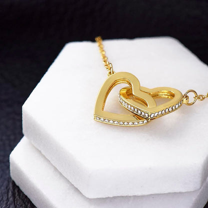 Happy Valentine's Day to my Soulmate Interlocking Hearts Necklace - Jewelry - San Rocco Italia