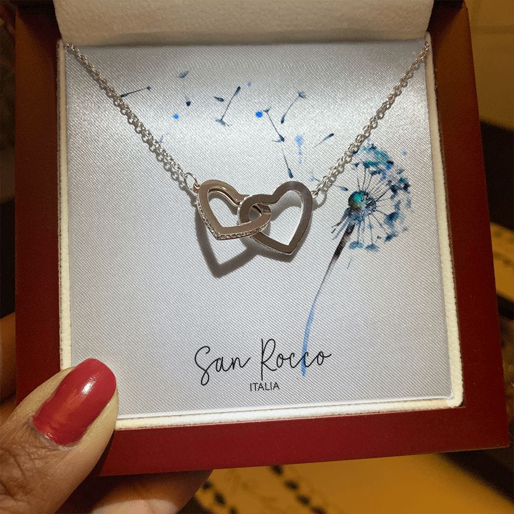 Interlocking Hearts Necklace - Premium Jewelry - Shop now at San Rocco Italia