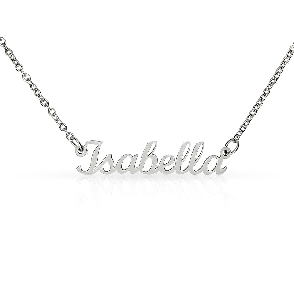 Personalized Name Necklace with Customized Message Card - Jewelry - San Rocco Italia