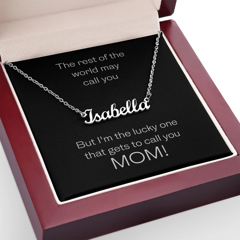 Personalized Name Necklace with Customized Message Card - Jewelry - San Rocco Italia