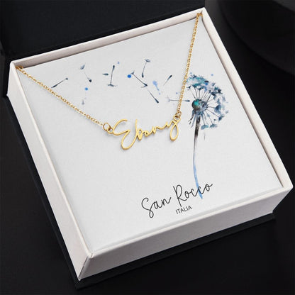Signature Name Necklace - Premium Jewelry - Shop now at San Rocco Italia