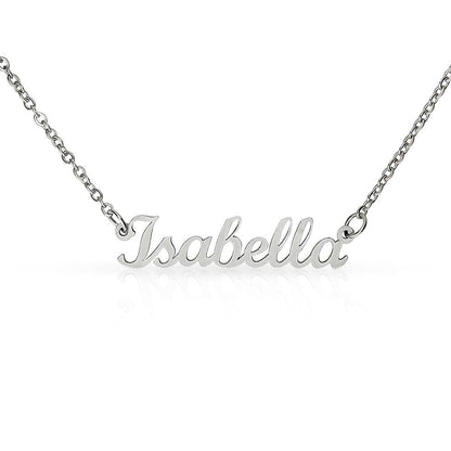 To my Darling Daughter Custom Name Necklace | Personalizable Message Card - Premium Jewelry - Shop now at San Rocco Italia