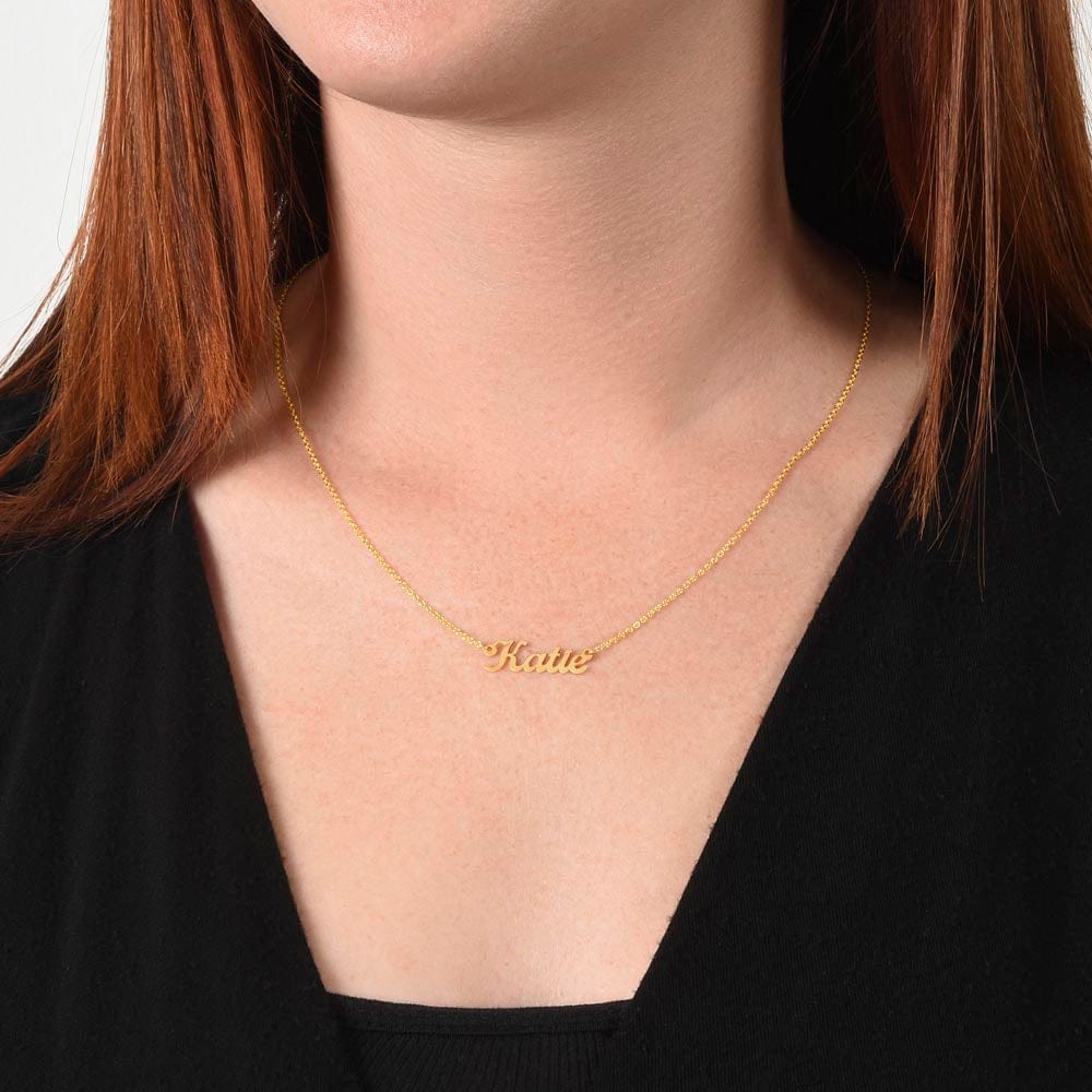 To my Darling Granddaughter Custom Name Necklace | Personalizable Message Card - Premium Jewelry & Accessories - Necklaces - Shop now at San Rocco Italia