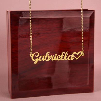 To the World's Best Mom Name Necklace with Heart with Personalizable Message Card - Premium Jewelry - Just €46.95! Shop now at San Rocco Italia
