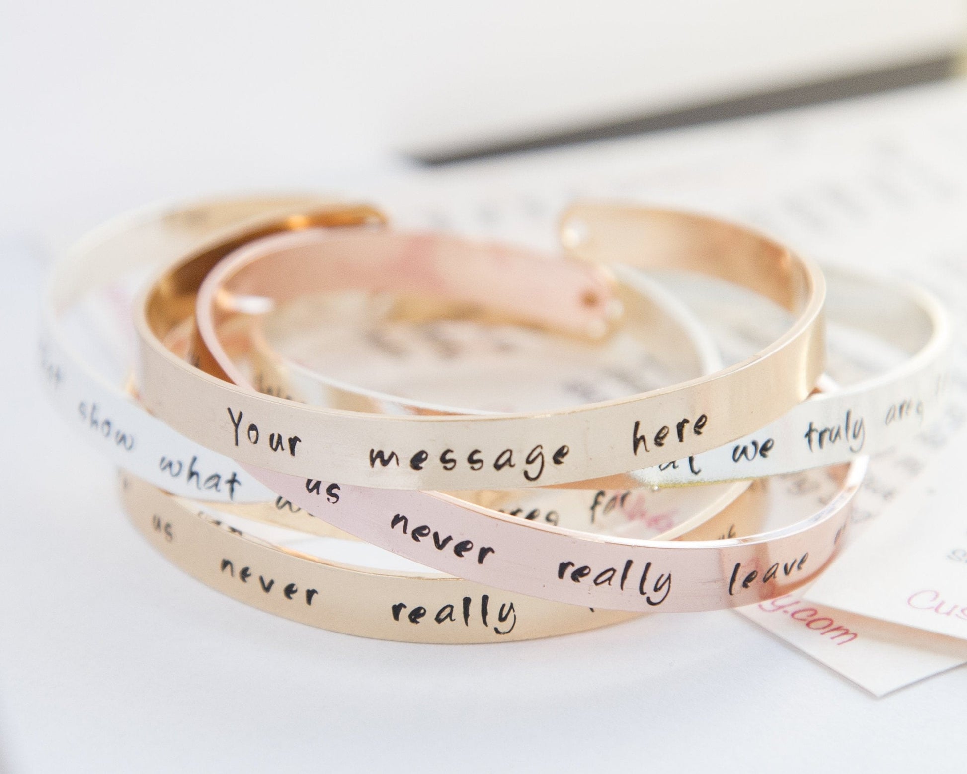 Personalized cuff bracelet | hand-stamped - Premium Jewelry & Watches - Just €29.95! Shop now at San Rocco Italia