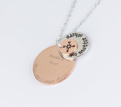 Personalised Long Distance Best Friends Gift Necklace - Premium Jewelry & Watches - Shop now at San Rocco Italia