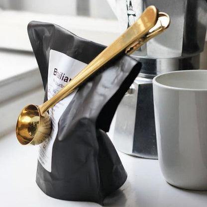 2-in-1 Coffee and Tea Scoop and Bag Clip - Premium Kitchen - Just €18.95! Shop now at San Rocco Italia