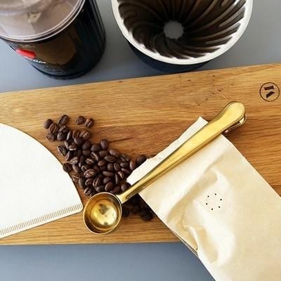 2-in-1 Coffee and Tea Scoop and Bag Clip - Premium Kitchen - Just €18.95! Shop now at San Rocco Italia