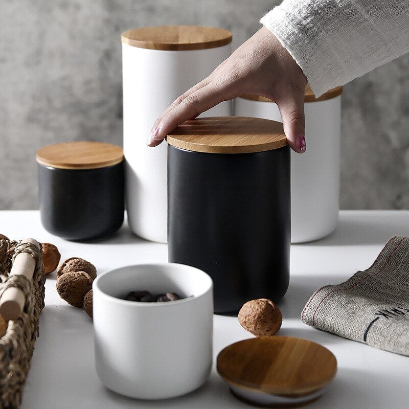 Nordic Style Ceramic Kitchen Storage Jars - Premium Kitchen - Shop now at San Rocco Italia