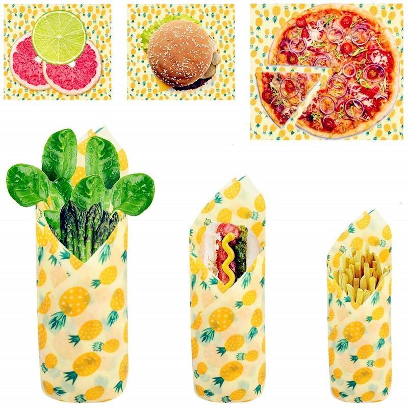 Sustainable, Reusable Beeswax Food Wraps - Cling Film Alternative - Pack of 3 - Premium Kitchen - Just €13.95! Shop now at San Rocco Italia