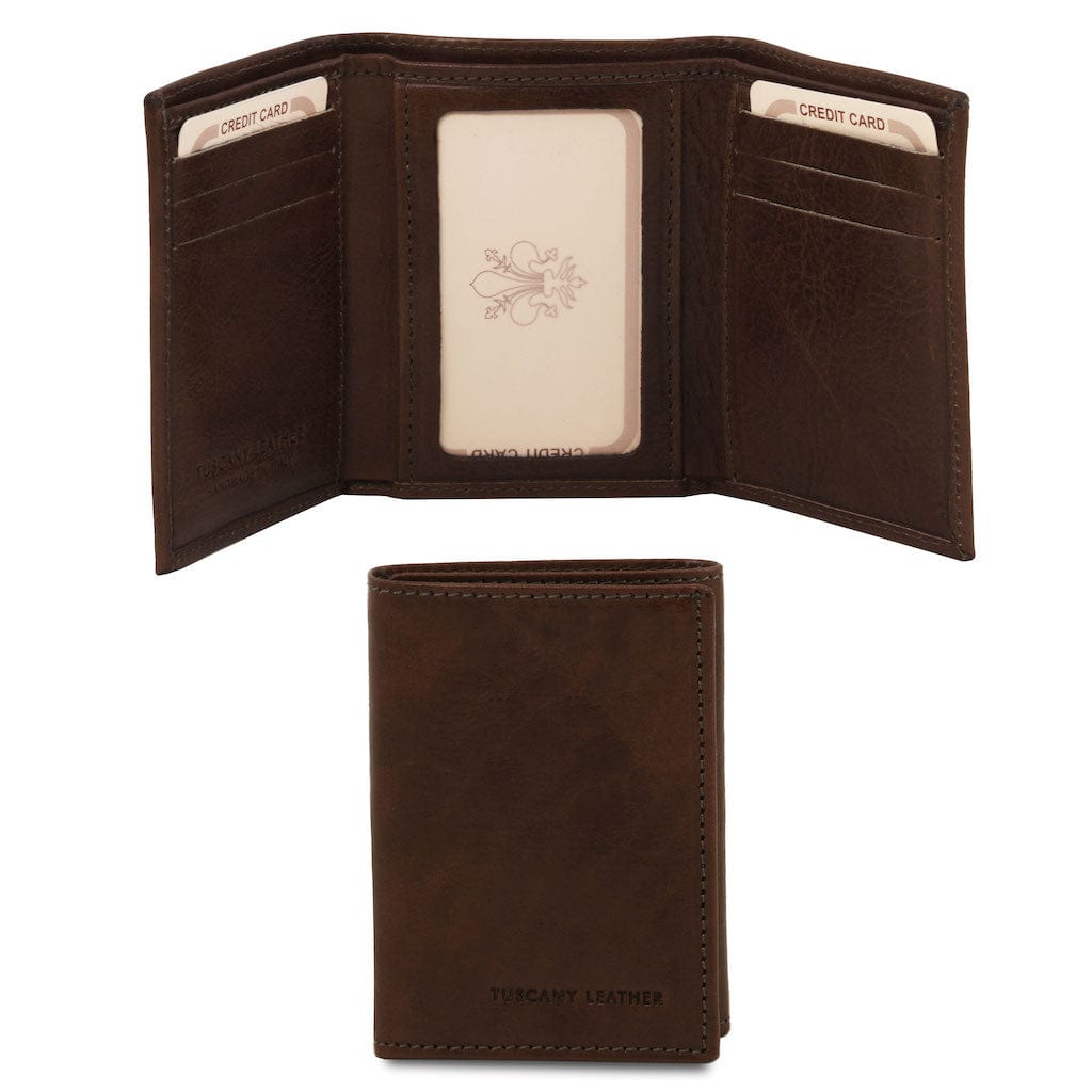 Exclusive 3 fold leather wallet | TL140801 - Premium Leather accessories for women - Shop now at San Rocco Italia