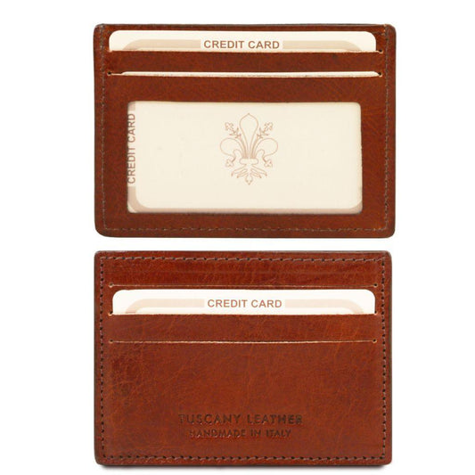 Leather accessories for women Brown Exclusive leather credit/business card holder | TL140805 San Rocco Italia