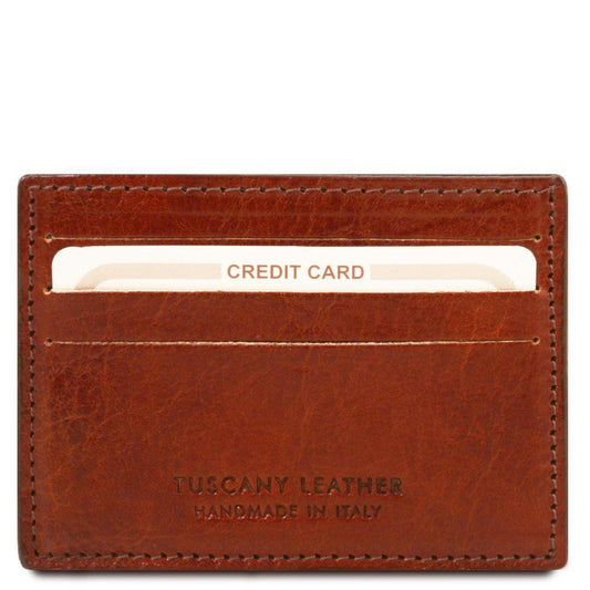 Leather accessories for women Brown Exclusive leather credit/business card holder | TL141011 San Rocco Italia