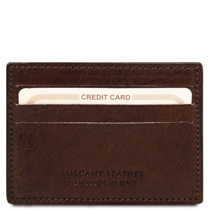 Exclusive leather credit/business card holder | TL141011 - Premium Leather accessories for women - Shop now at San Rocco Italia