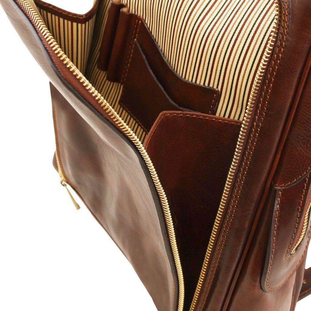 Bangkok - Leather laptop backpack | TL141793 - Premium Leather Backpacks - Shop now at San Rocco Italia