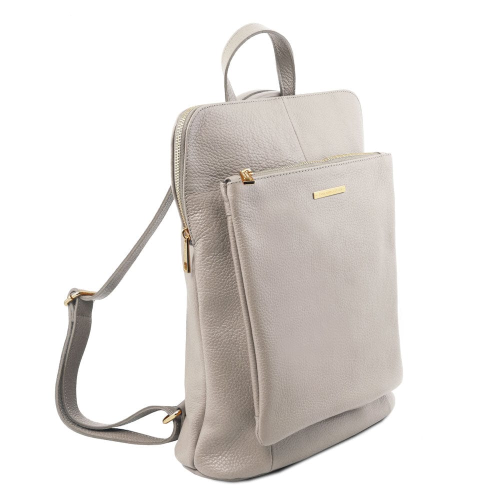 TL Bag - Soft leather backpack for women - 2-in-1 convertible backpack shoulder bag | TL141682 - Premium Leather backpacks for women - Shop now at San Rocco Italia