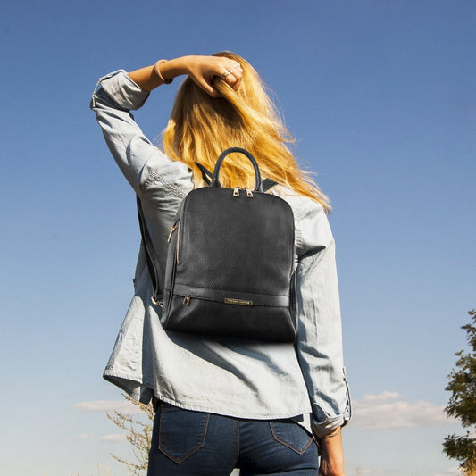 Leather backpacks for women TL Bag - Soft convertible leather backpack for women | TL141376 San Rocco Italia