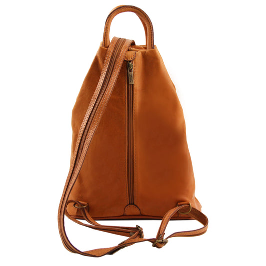 Leather Backpacks Shanghai - Italian leather backpack - full-grain leather | TL140963 San Rocco Italia