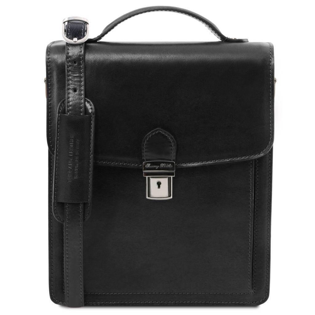 David - Leather Crossbody Bag - large size | TL141424 - Premium Leather bags for men - Shop now at San Rocco Italia