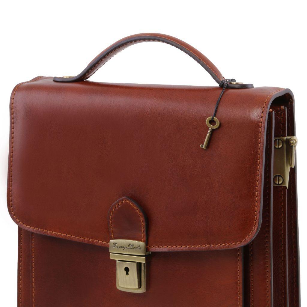 David - Leather Men's Crossbody Bag - Small size | TL141425 - Premium Leather bags for men - Shop now at San Rocco Italia