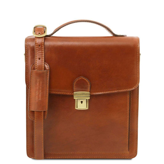 David - Leather Men's Crossbody Bag - Small size | TL141425 - Premium Leather bags for men - Shop now at San Rocco Italia