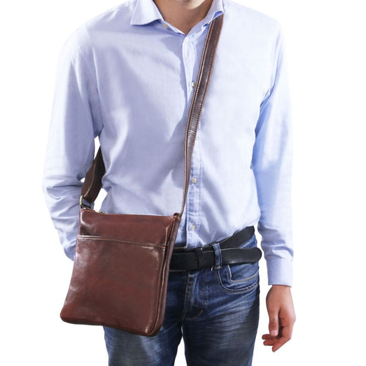 Leather bags for men Jason - Leather Crossbody Bag | TL141300 San Rocco Italia