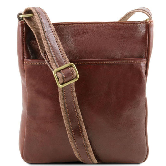 Leather bags for men Brown Jason - Leather Crossbody Bag | TL141300 San Rocco Italia