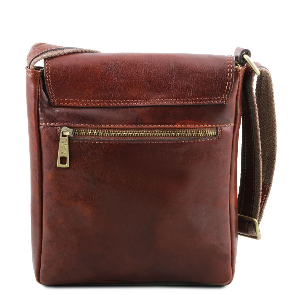 Jimmy - Leather crossbody bag for men with front pocket | TL141407 - Premium Leather bags for men - Just €146.40! Shop now at San Rocco Italia