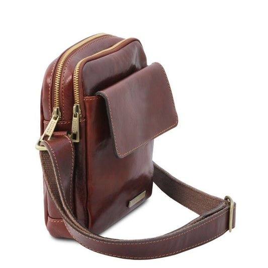 Leather bags for men Larry - Leather Crossbody Bag | TL141915 San Rocco Italia
