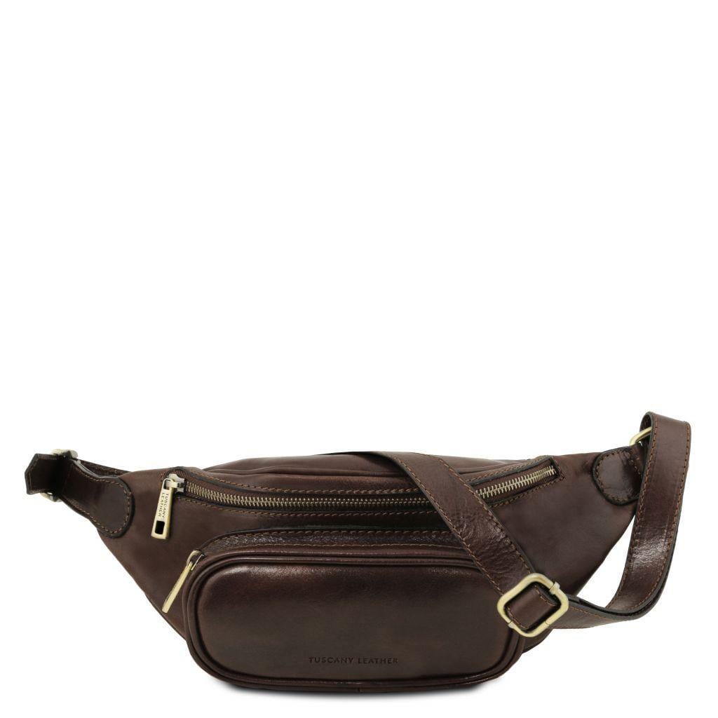 Leather fanny pack | TL141797 - Premium Leather bags for men - Shop now at San Rocco Italia