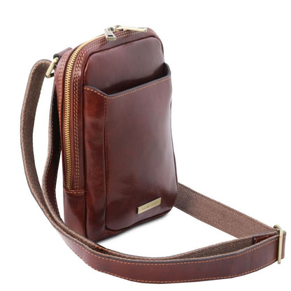 Mark - Leather Crossbody Bag | TL141914 - Premium Leather bags for men - Just €128.10! Shop now at San Rocco Italia
