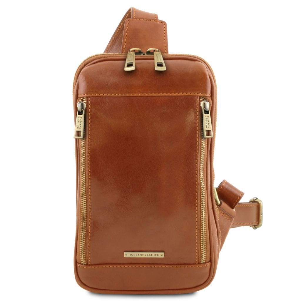 Martin - Leather crossover bag | TL141536 men's sling bag - Premium Leather bags for men - Just €173.24! Shop now at San Rocco Italia