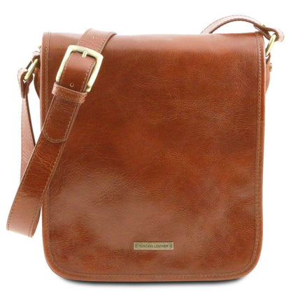 TL Messenger - Two compartment leather shoulder bag | TL141255 - Premium Leather bags for men - Just €201.30! Shop now at San Rocco Italia