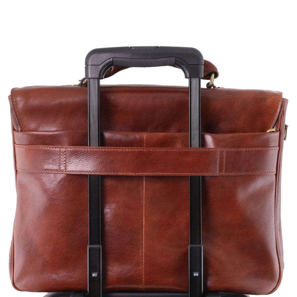 Alessandria - Leather multi compartment TL SMART laptop briefcase | TL142067 - Premium Leather briefcases - Shop now at San Rocco Italia