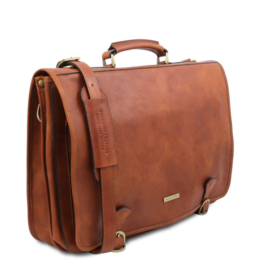 Leather briefcases Ancona - Leather messenger bag | TL142073 San Rocco Italia