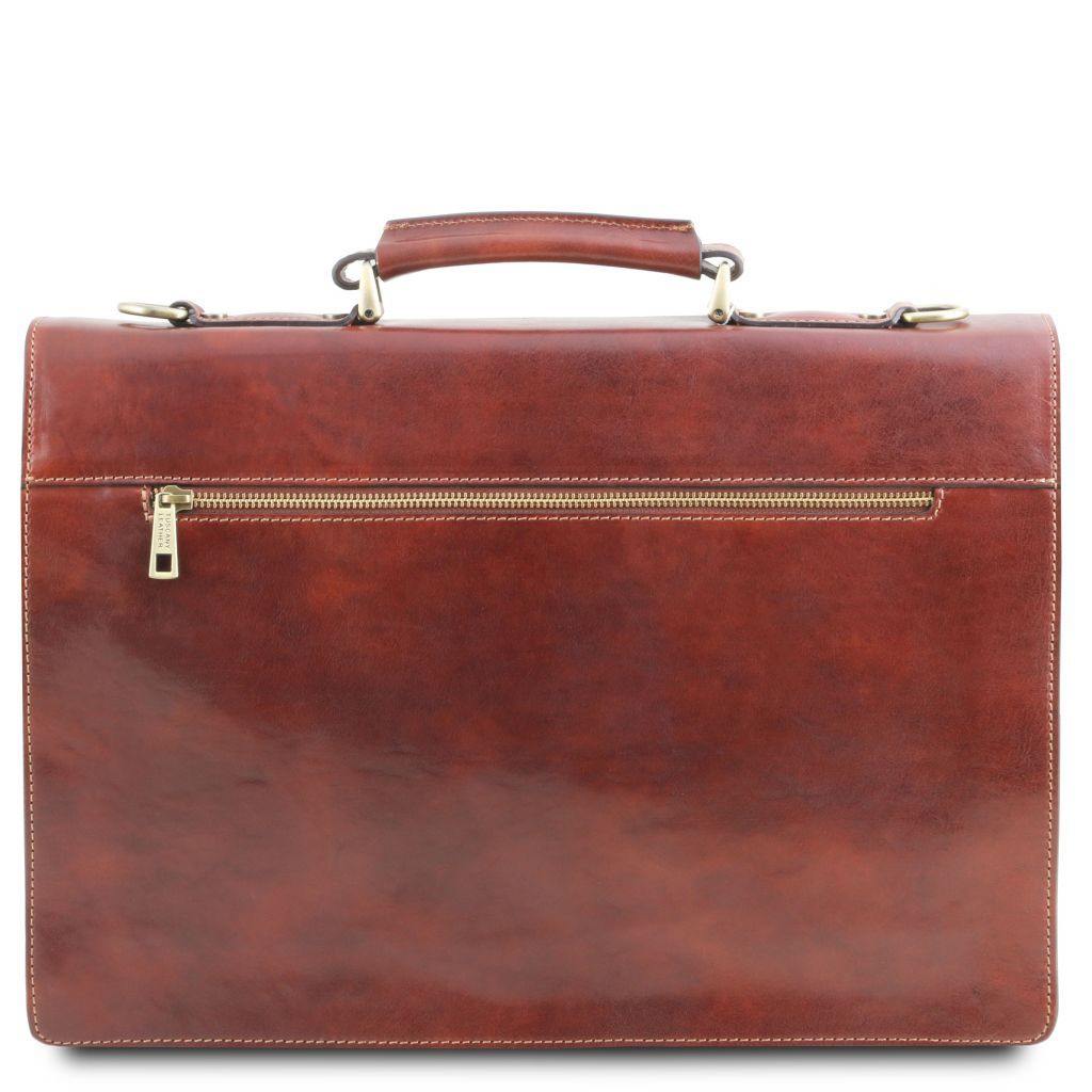 Assisi - Leather briefcase 3 compartments | TL141825 - Premium Leather briefcases - Shop now at San Rocco Italia