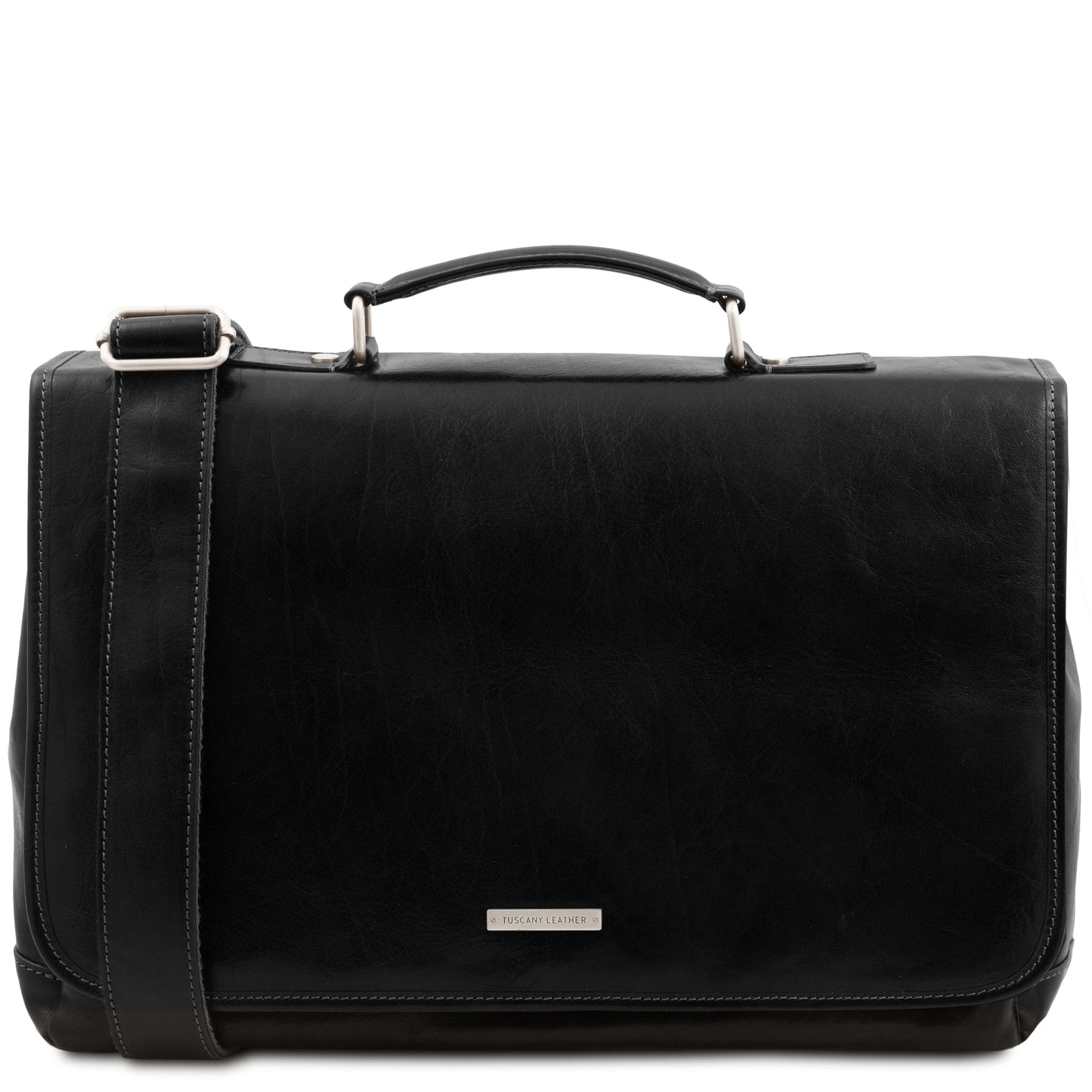Mantova - Leather multi compartment TL SMART briefcase with flap | TL142068 messenger bag - Premium Leather briefcases - Just €402.60! Shop now at San Rocco Italia