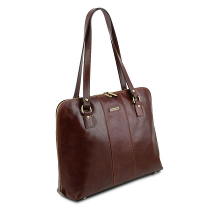 Ravenna - Exclusive lady business bag | TL141795 - Premium Leather briefcases - Shop now at San Rocco Italia